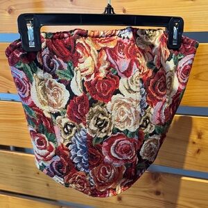 Floral Tapestry Corset Top